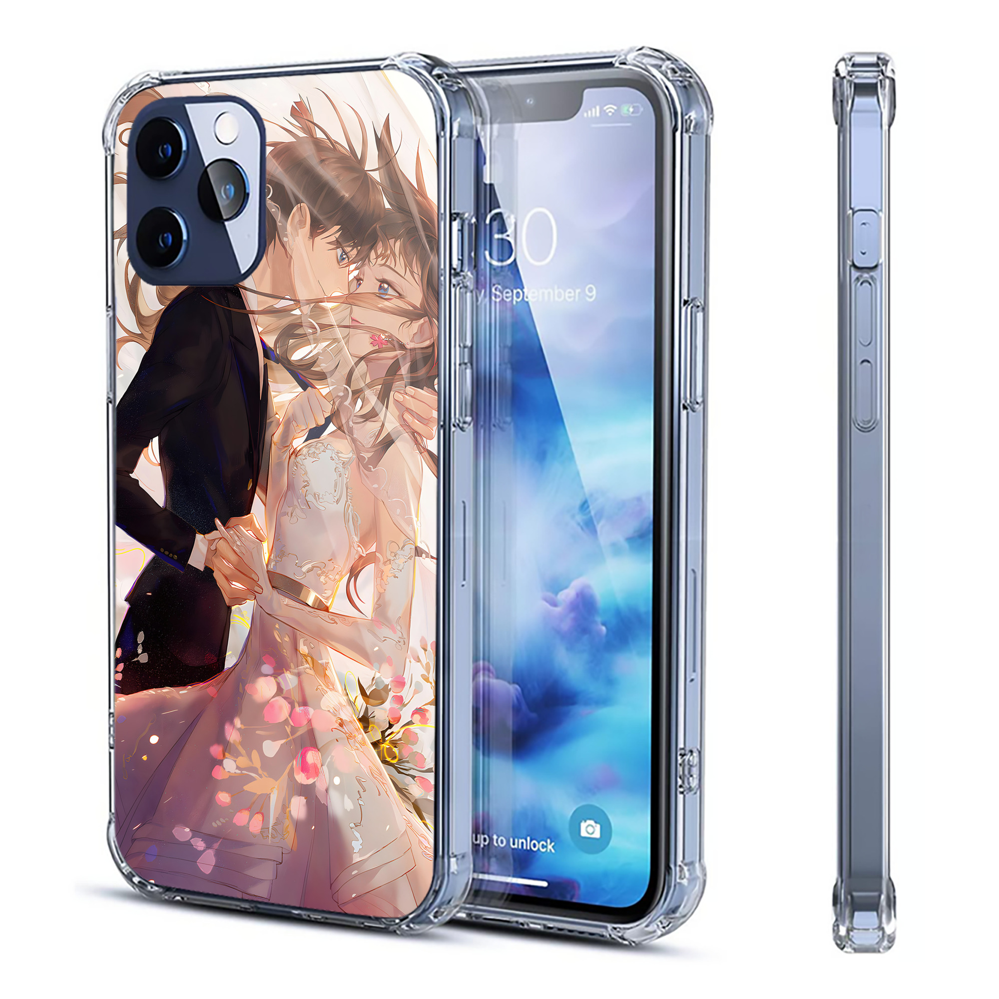 （画像用） 名探偵コナン Detective Conan 【iPhone 12シリーズ対応】透明スマホケース（クリアソフトケース）